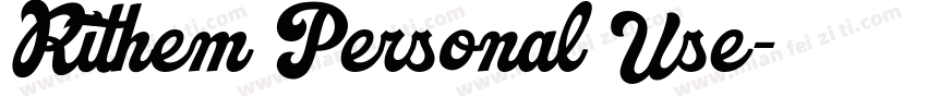 Rithem Personal Use字体转换